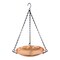 Sunnydaze Decor Copper Hand-Hammered Hanging Bird Bath or Bird Feeder with Chain by Sunnydaze